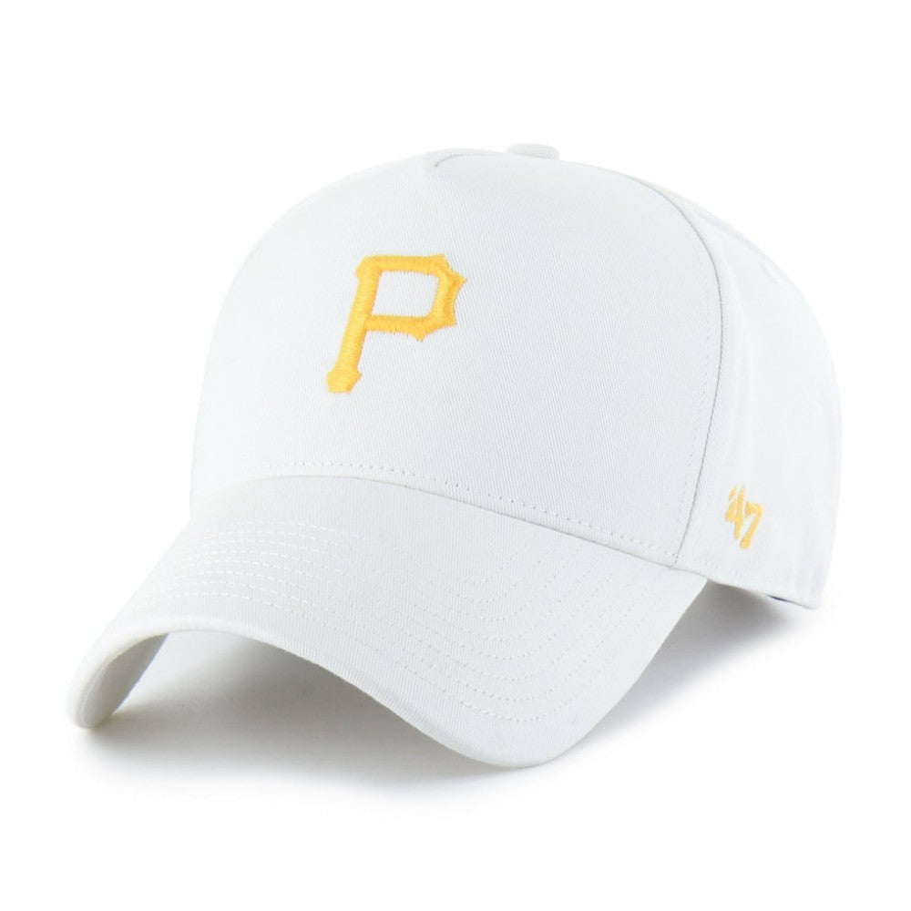 Pittsburgh Pirates Foundational Pinch Offside Adjustable Hat White