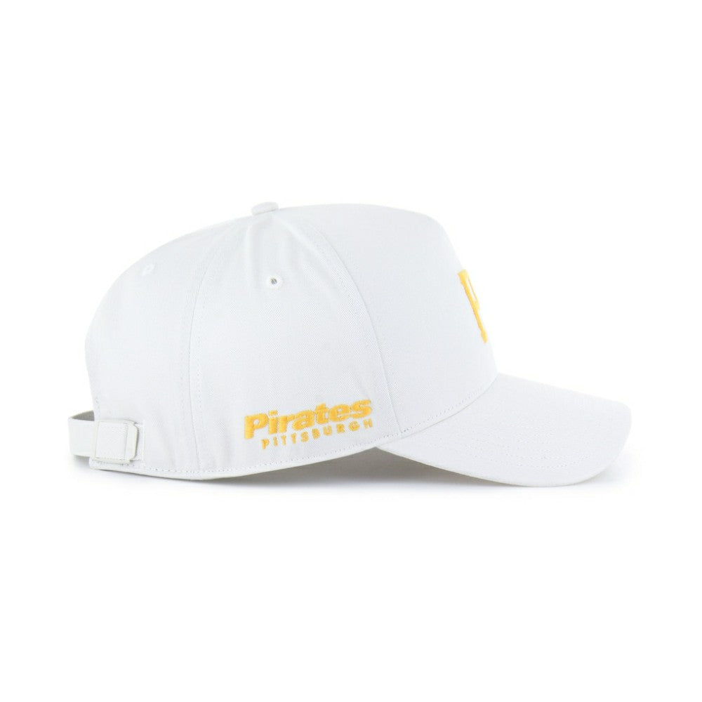 Pittsburgh Pirates Foundational Pinch Offside Adjustable Hat White
