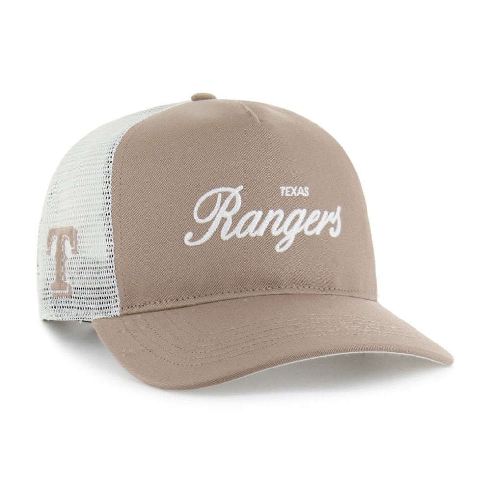 Texas Rangers Foundational Mesh Hitch Adjustable Hat Brown