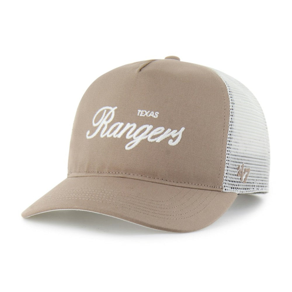 Texas Rangers Foundational Mesh Hitch Adjustable Hat Brown