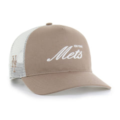 New York Mets Foundational Mesh Hitch Adjustable Hat Brown