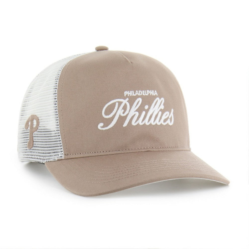 Philadelphia Phillies Foundational Mesh Hitch Adjustable Hat Brown