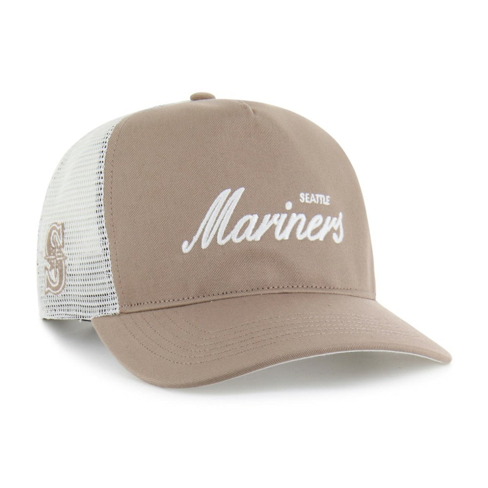 Seattle Mariners Foundational Mesh Hitch Adjustable Hat Brown