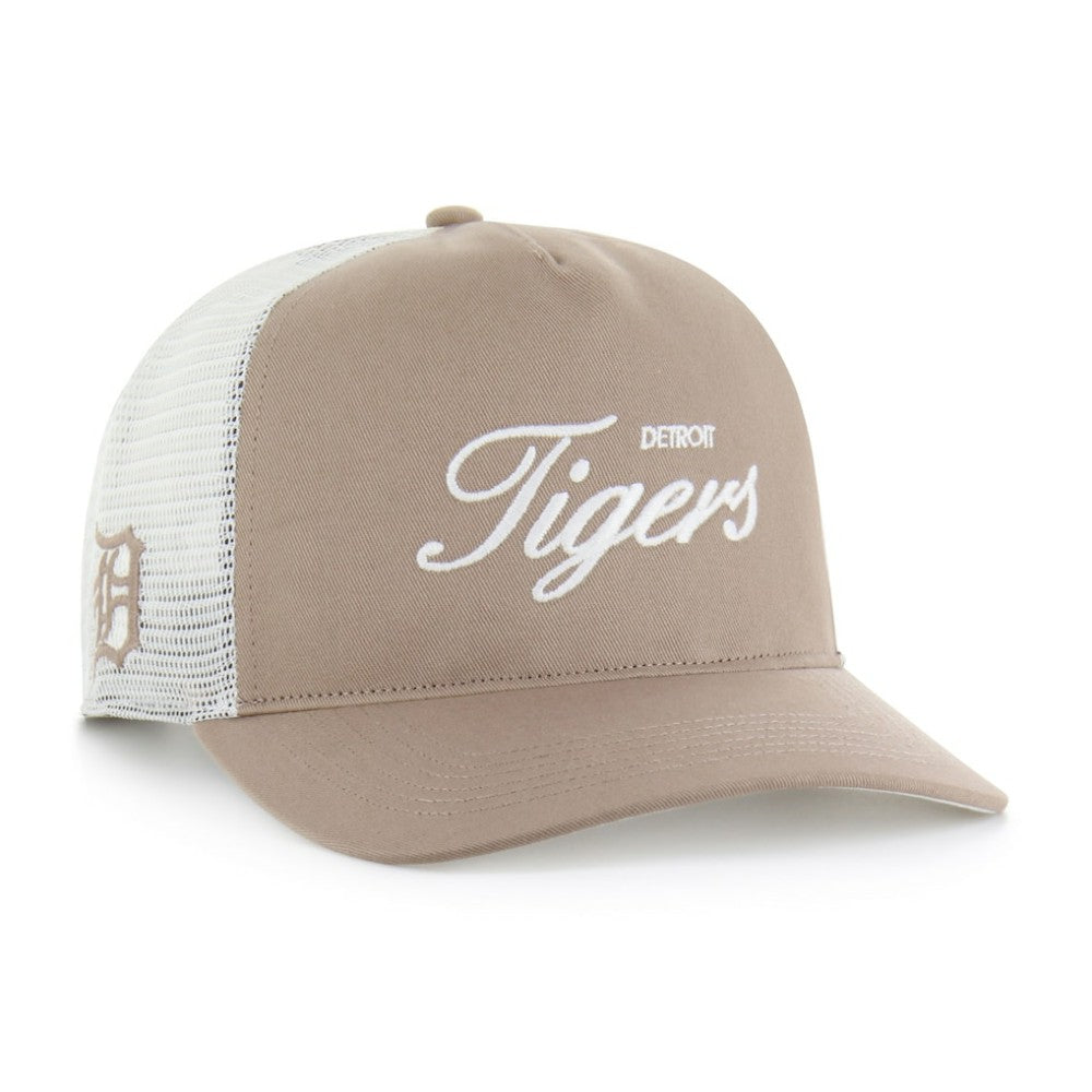 Detroit Tigers Foundational Mesh Hitch Adjustable Hat Brown