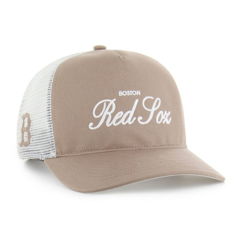 Boston Red Sox Foundational Mesh Hitch Adjustable Hat Brown