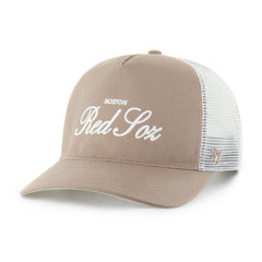 Boston Red Sox Foundational Mesh Hitch Adjustable Hat Brown