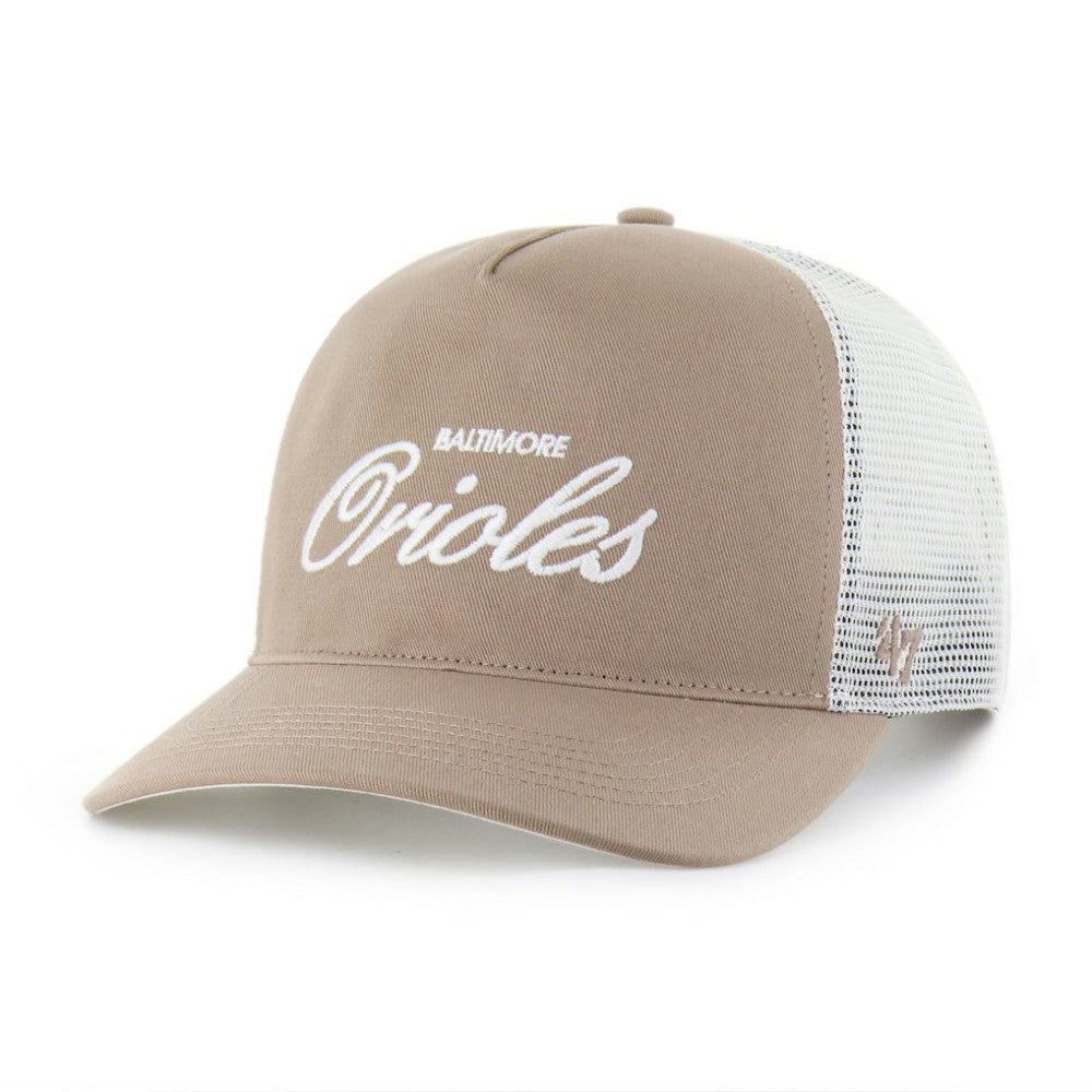 Baltimore Orioles Foundational Mesh Hitch Adjustable Hat Brown