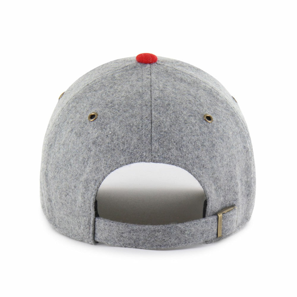 Los Angeles Angels Golden Age Wool Clean Up Adjustable Hat Gray/Red