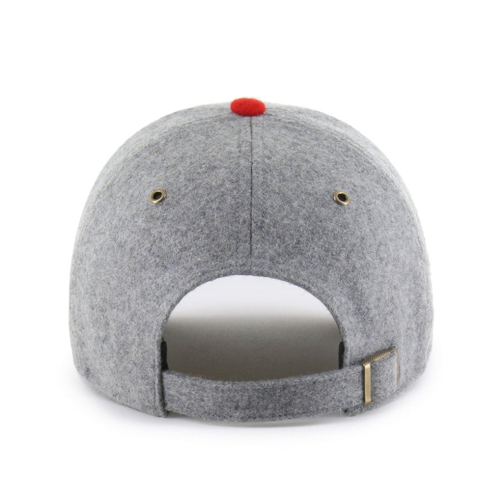 St. Louis Cardinals Golden Age Wool Clean Up Adjustable Hat Gray/Red