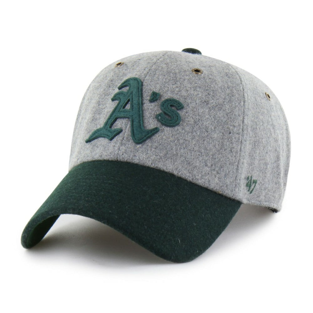 Athletics Golden Age Wool Clean Up Adjustable Hat Gray/Green
