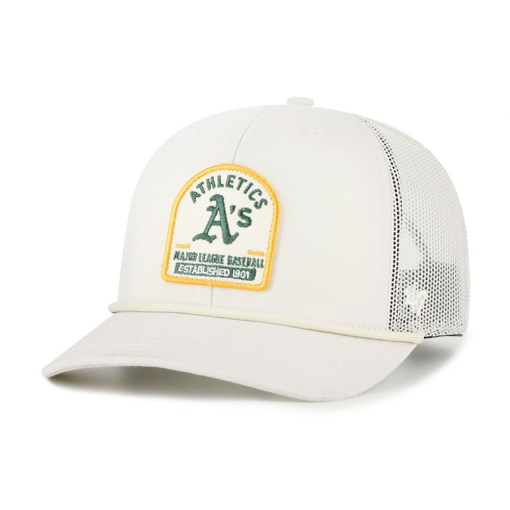 Athletics Gravestone Adjustable Trucker Hat Cream