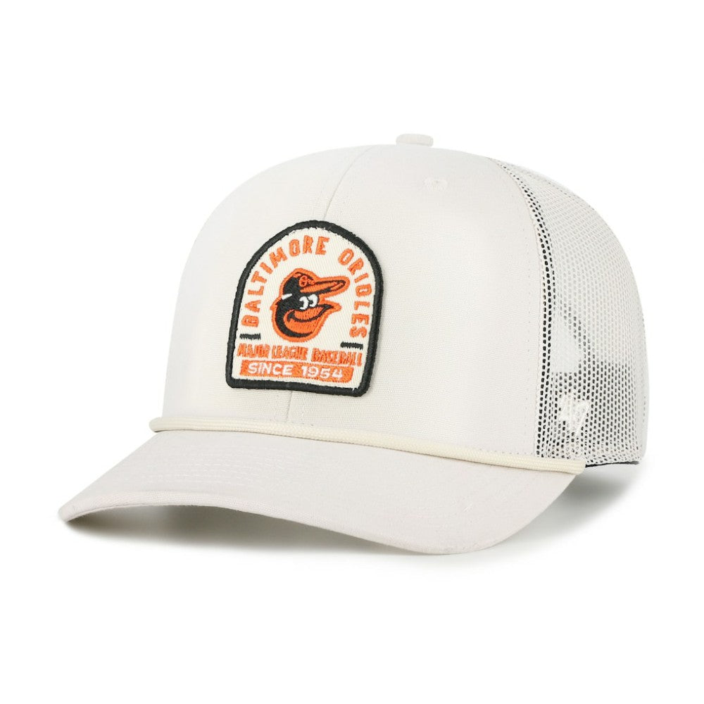 Baltimore Orioles Gravestone Adjustable Trucker Hat Cream