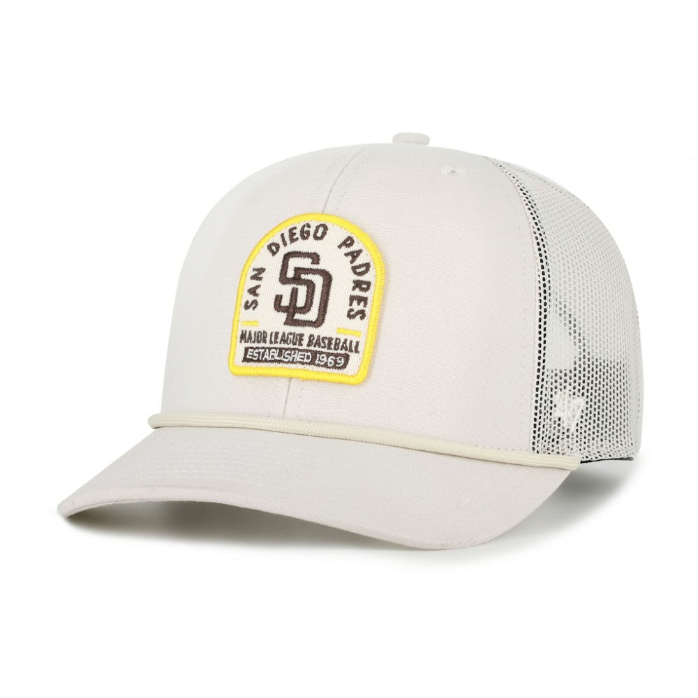 San Diego Padres Gravestone Adjustable Trucker Hat Cream