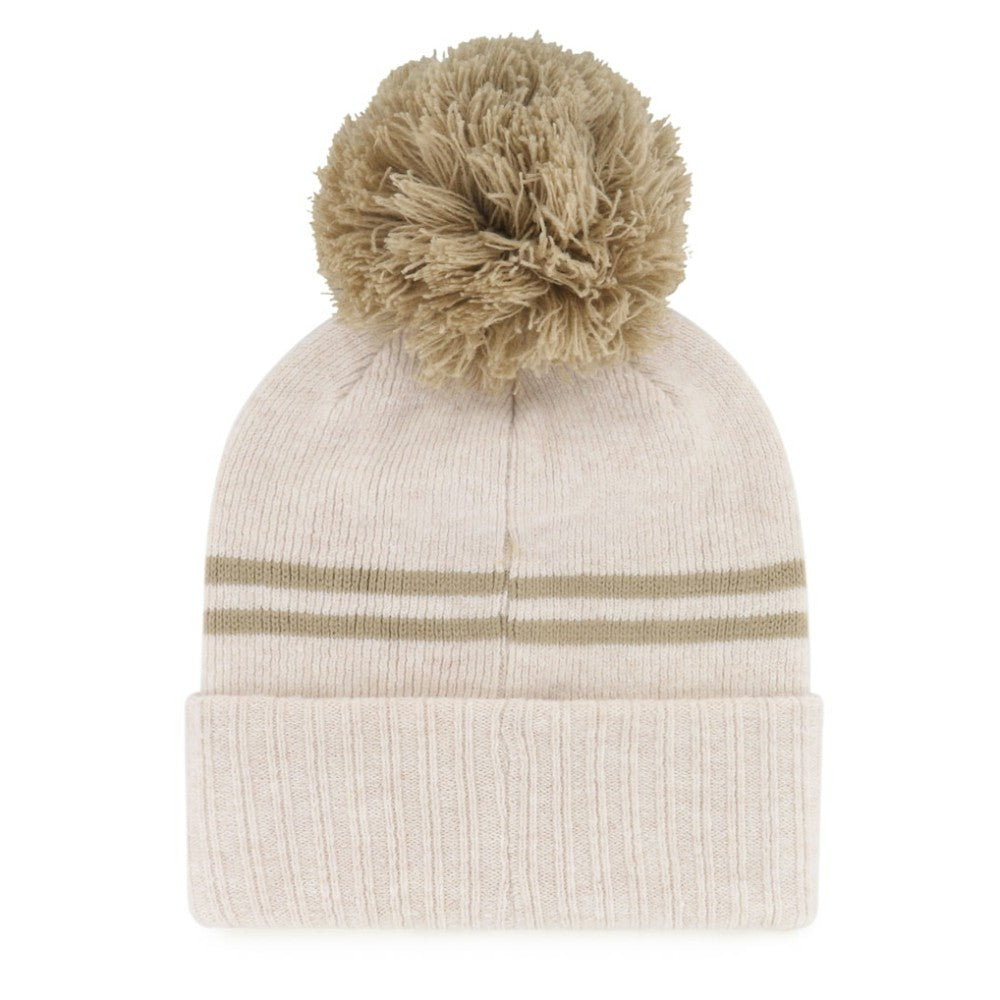 Chicago White Sox Women's Latte Cuffed Knit Hat with Pom Natural
