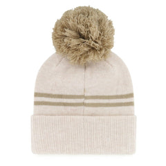 Chicago White Sox Women's Latte Cuffed Knit Hat with Pom Natural