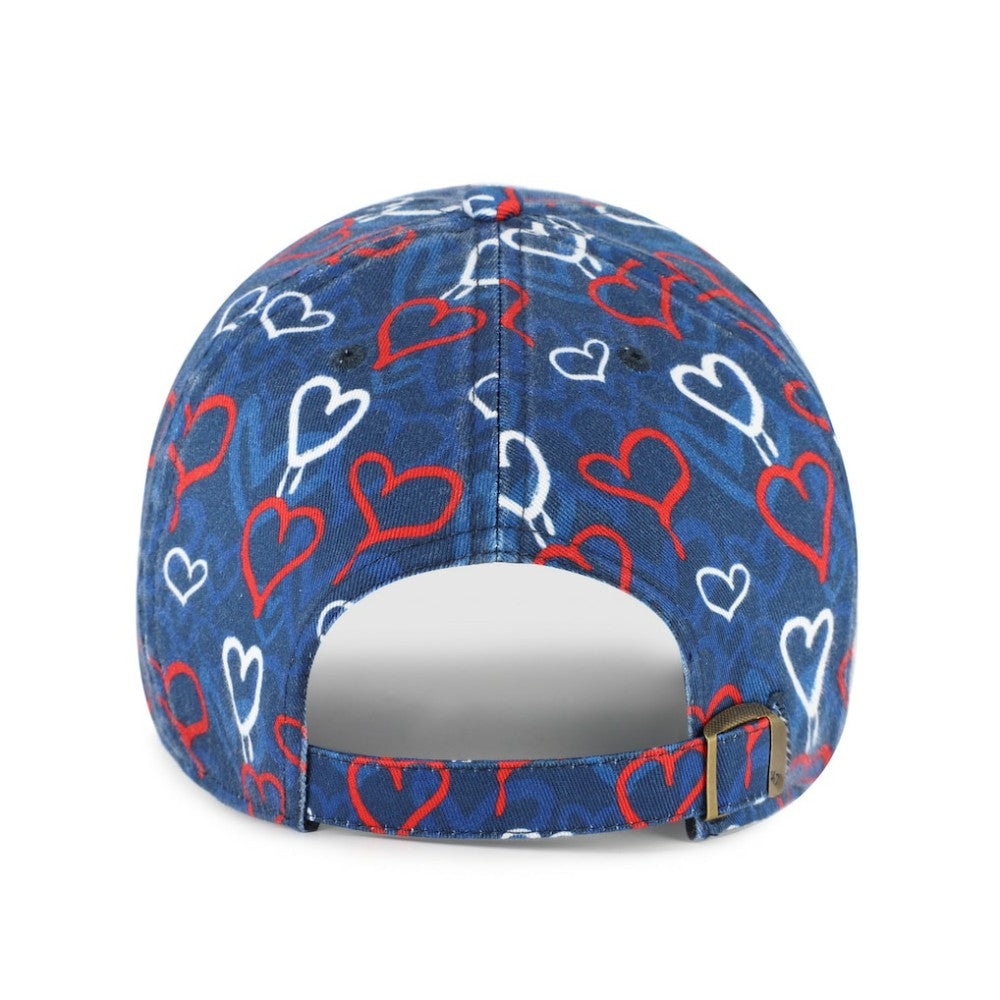 Atlanta Braves Girls Youth Mural Clean Up Adjustable Hat Navy