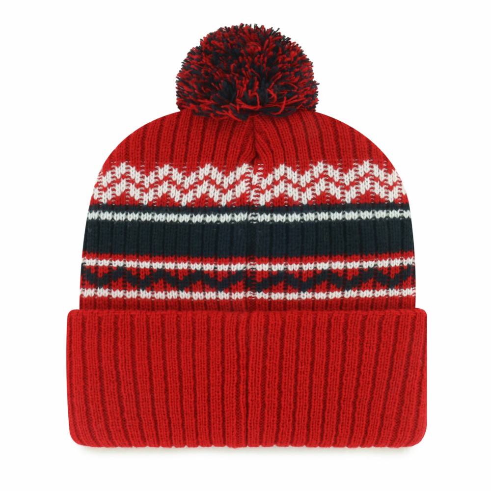 Los Angeles Angels Youth Polar Vortex Cuffed Knit Hat with Pom Red
