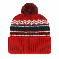 Los Angeles Angels Youth Polar Vortex Cuffed Knit Hat with Pom Red