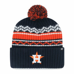 Houston Astros Youth Polar Vortex Cuffed Knit Hat with Pom Navy
