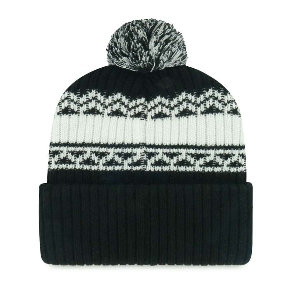 Chicago White Sox Youth Polar Vortex Cuffed Knit Hat with Pom Black