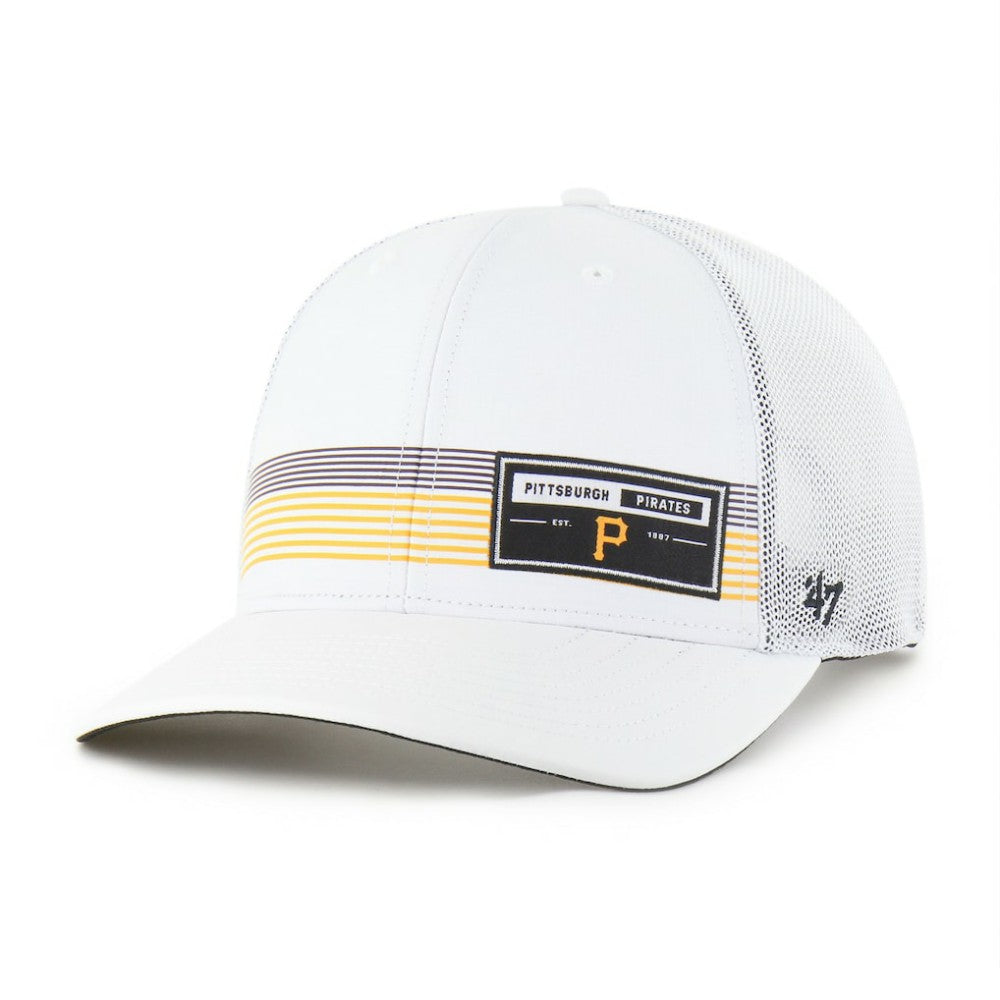 Pittsburgh Pirates Rangefinder brrr Trucker Adjustable Hat White
