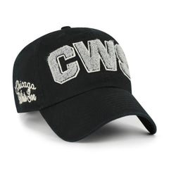 Chicago White Sox Women's Zoey Clean Up Adjustable Hat Black