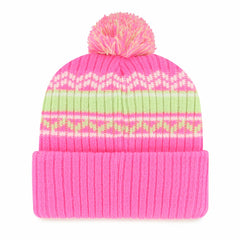 Los Angeles Angels Youth Polar Vortex Cuffed Knit Hat with Pom Pink