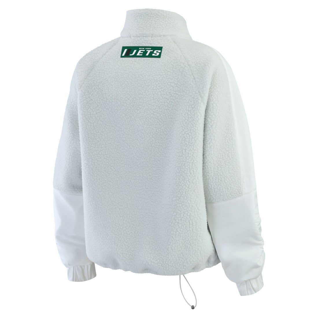 New York Jets WEAR by Erin Andrews Women's Polar Fleece Half-Zip Jacket - White cheap