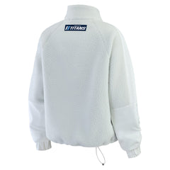 Tennessee Titans WEAR by Erin Andrews Women's Polar Fleece Half-Zip Jacket - White for sale