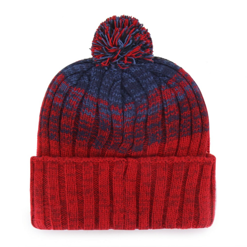 Washington Nationals Cascade Cuffed Knit Hat with Pom Red