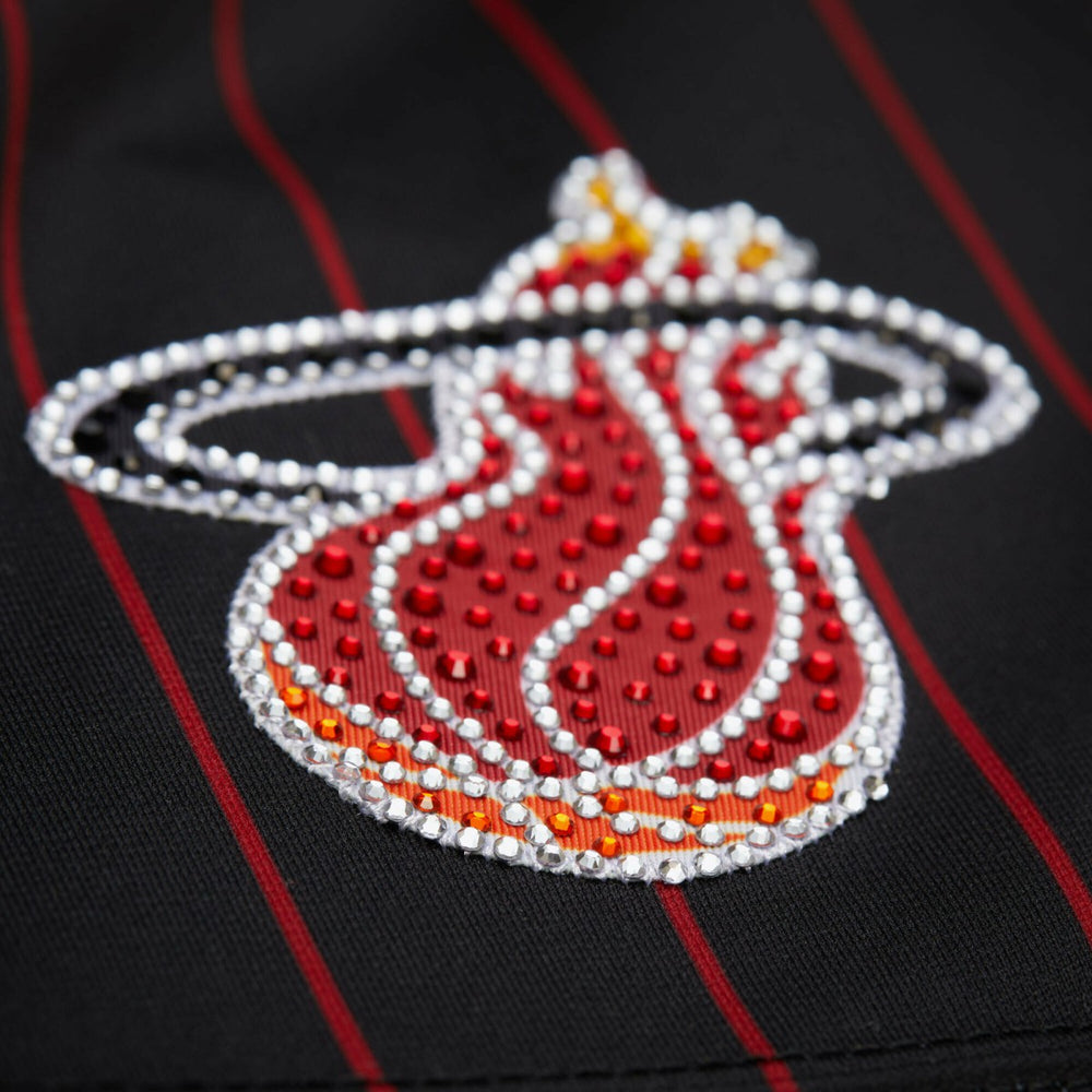 Dwyane Wade Miami Heat x DANNIJO Women's Cropped Football Fashion Jersey - Black discount
