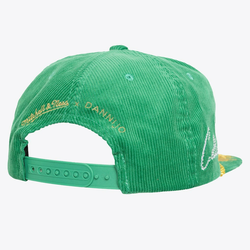 Boston Celtics x DANNIJO Women's Deadstock Cord Snapback Hat - Kelly Green sale