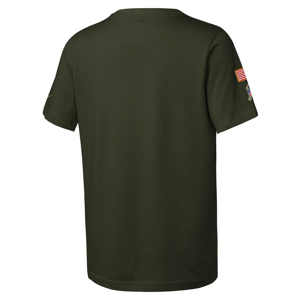Cincinnati Bengals Youth 2025 Salute to Service Sideline Dri-FIT T-Shirt - Olive outlet