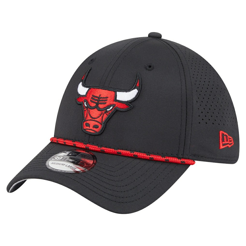 Chicago Bulls Featherweight Poly Rope Flex 39Thirty Hat - Black sale