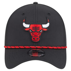 Chicago Bulls Featherweight Poly Rope Flex 39Thirty Hat - Black sale