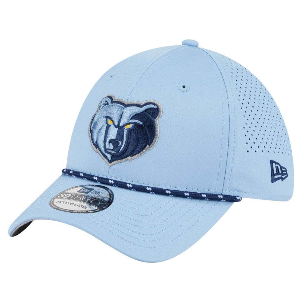 Memphis Grizzlies Featherweight Poly Rope Flex 39Thirty Hat - Light Blue for sale