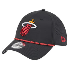 Miami Heat Featherweight Poly Rope Flex 39Thirty Hat - Black outlet