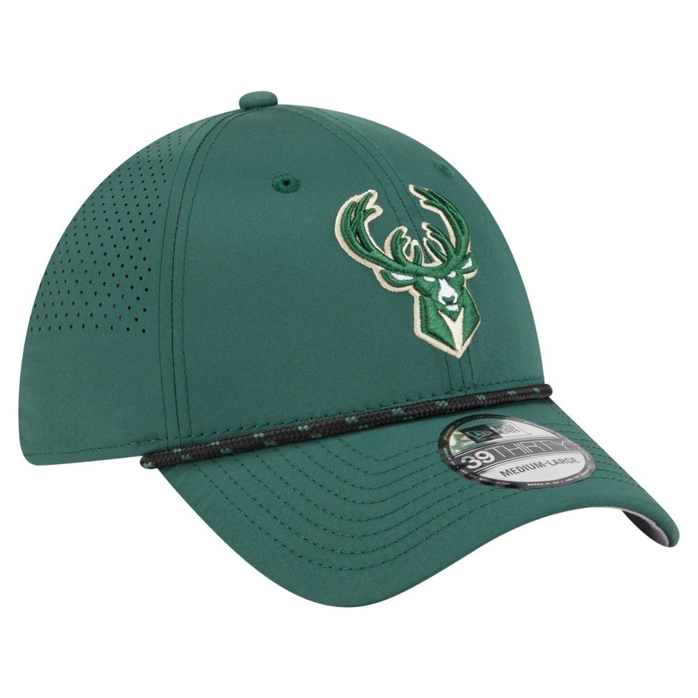 Milwaukee Bucks Featherweight Poly Rope Flex 39Thirty Hat - Hunter Green shop