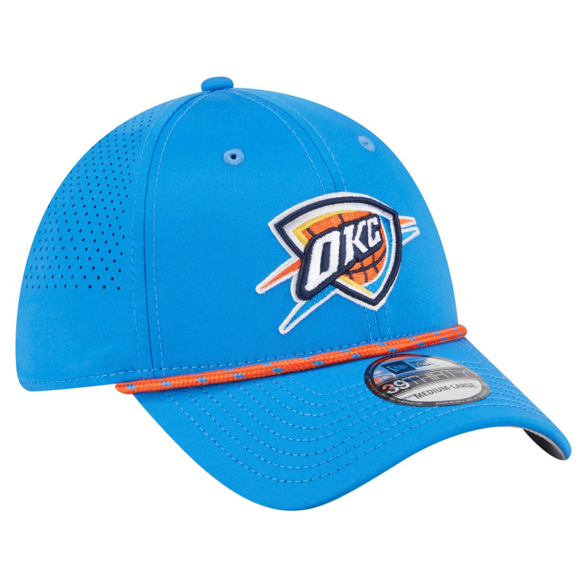 Oklahoma City Thunder Featherweight Poly Rope Flex 39Thirty Hat - Blue discount