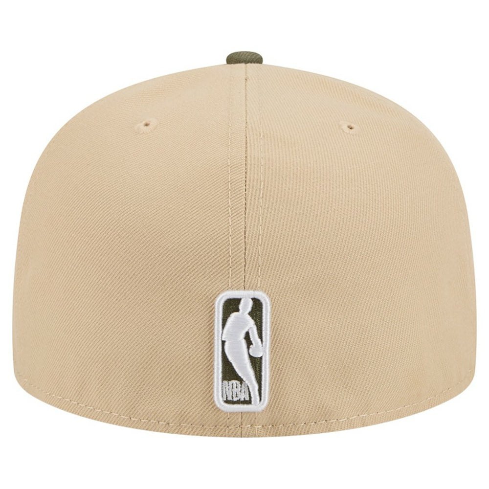 Brooklyn Nets Color Pack Two-Tone 59FIFTY A-Frame Fitted Hat - Tan online
