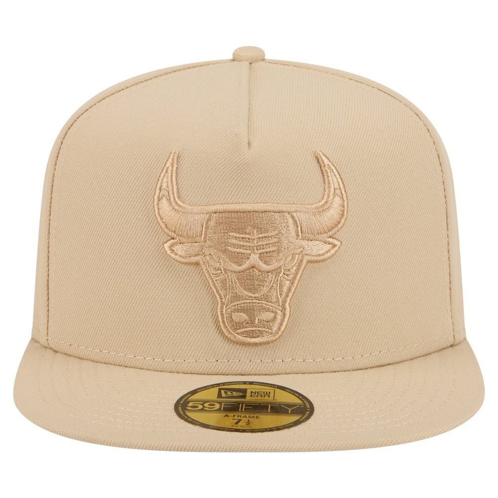 Chicago Bulls Color Pack A-Frame 59FIFTY Fitted Hat - Khaki sale