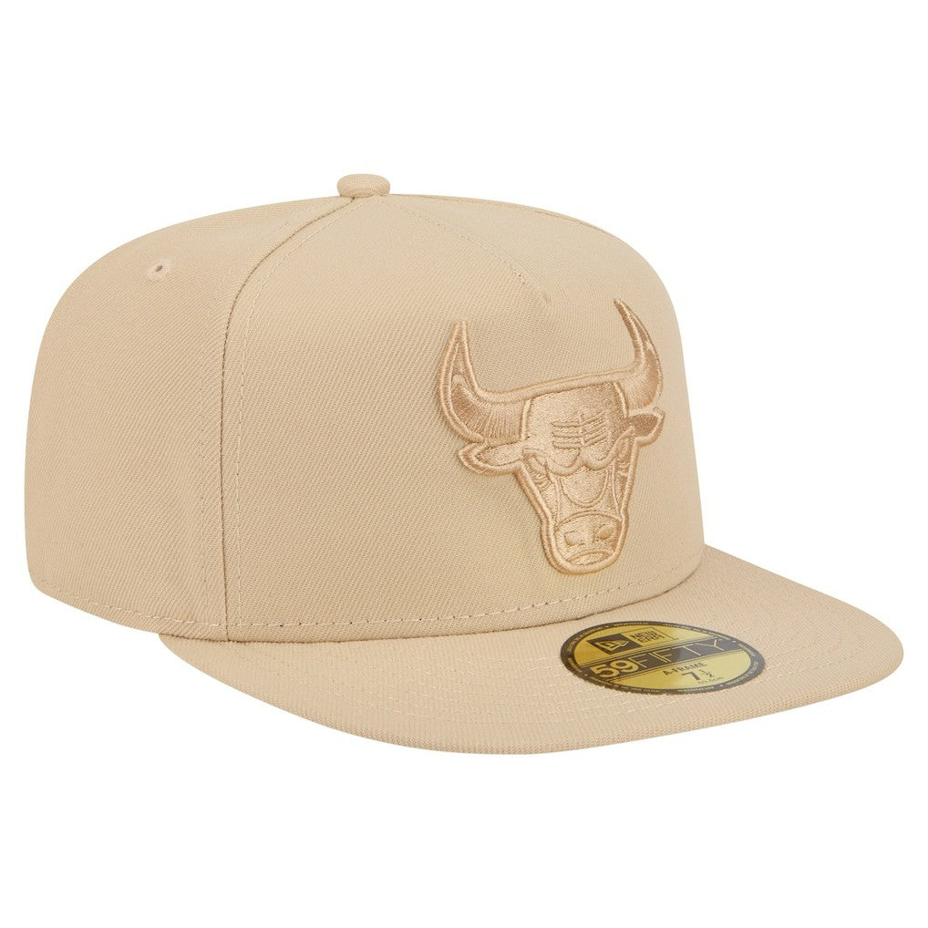 Chicago Bulls Color Pack A-Frame 59FIFTY Fitted Hat - Khaki sale
