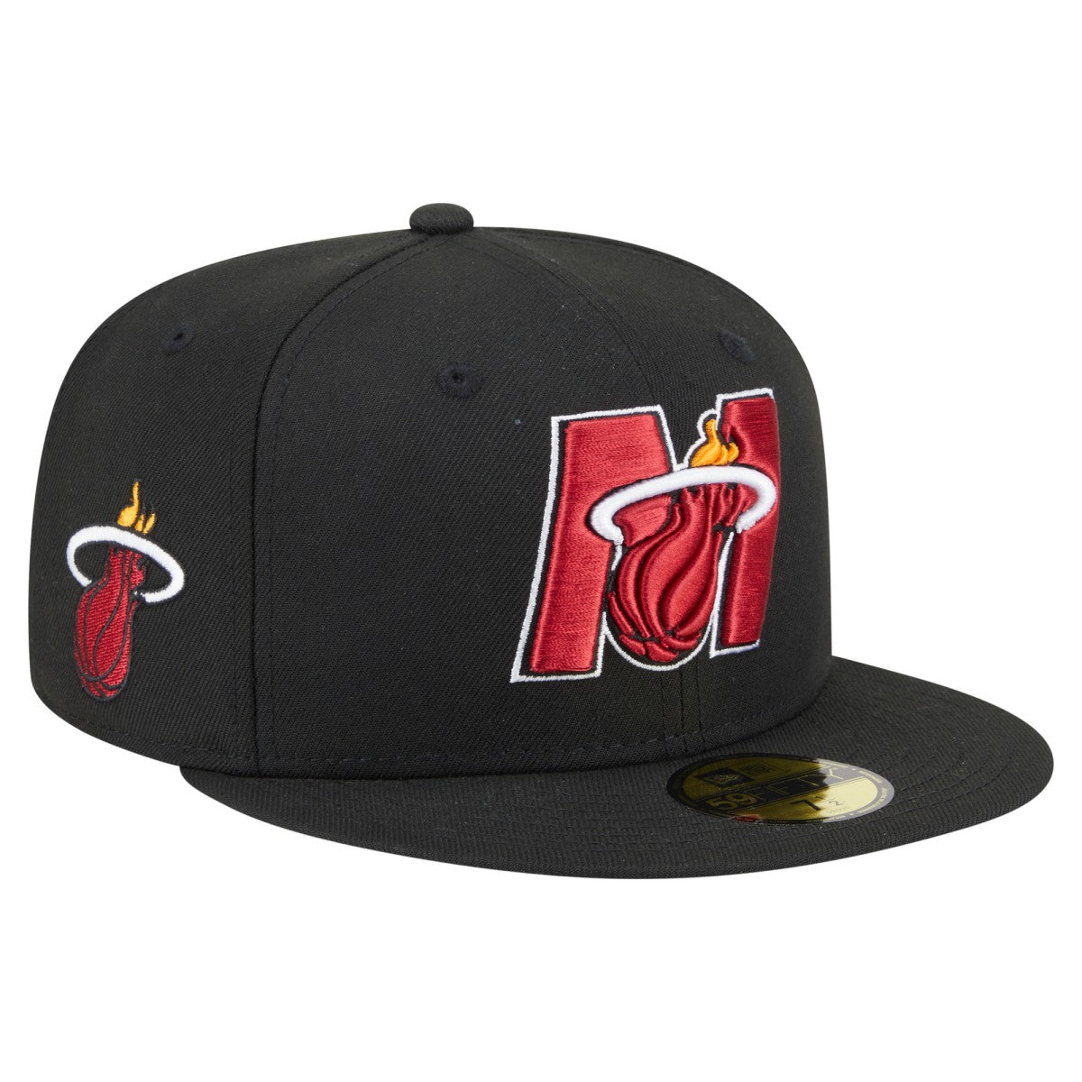 Miami Heat Deceptor 59FIFTY Fitted Hat - Black cheap