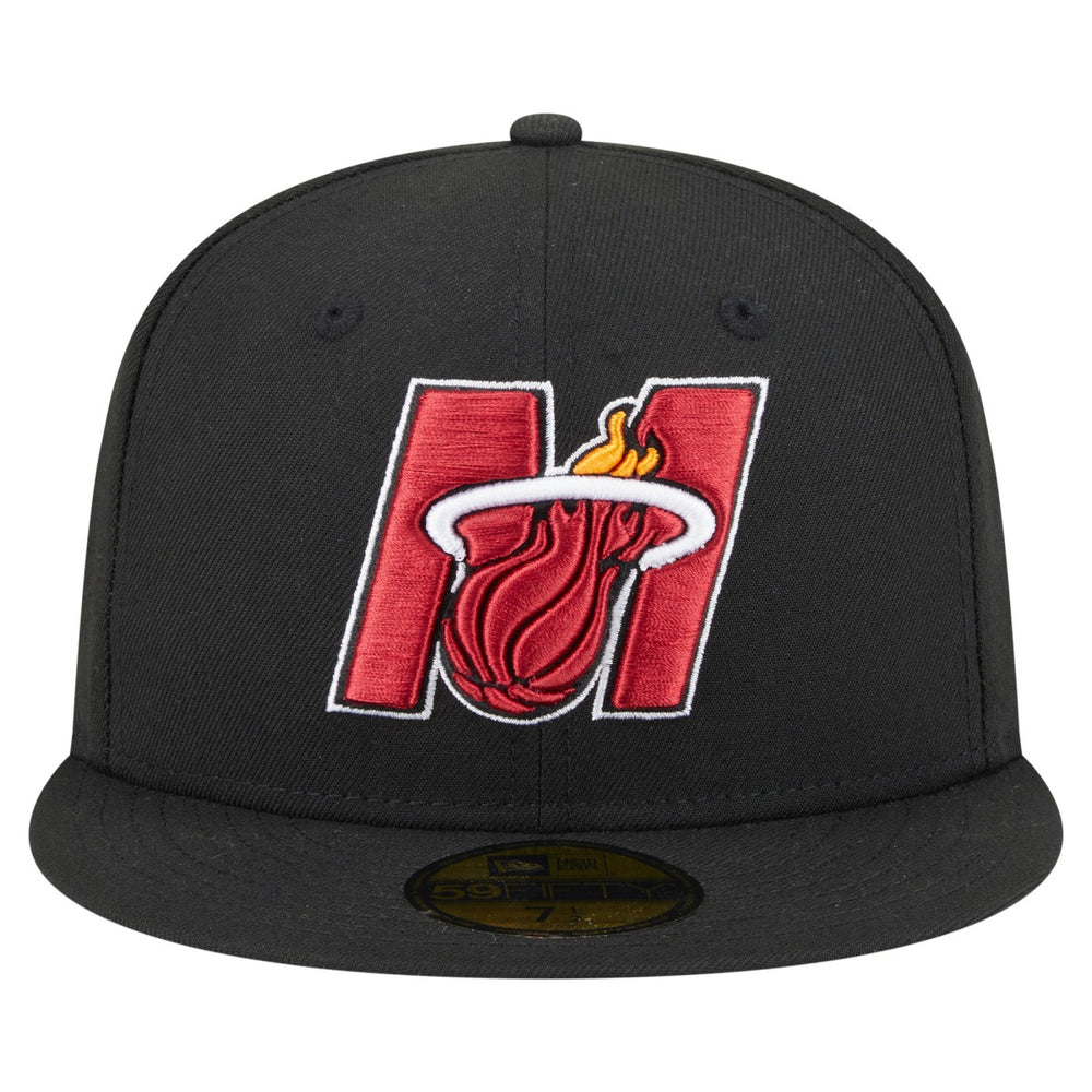 Miami Heat Deceptor 59FIFTY Fitted Hat - Black cheap