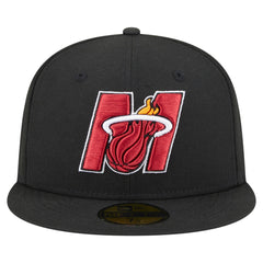 Miami Heat Deceptor 59FIFTY Fitted Hat - Black cheap