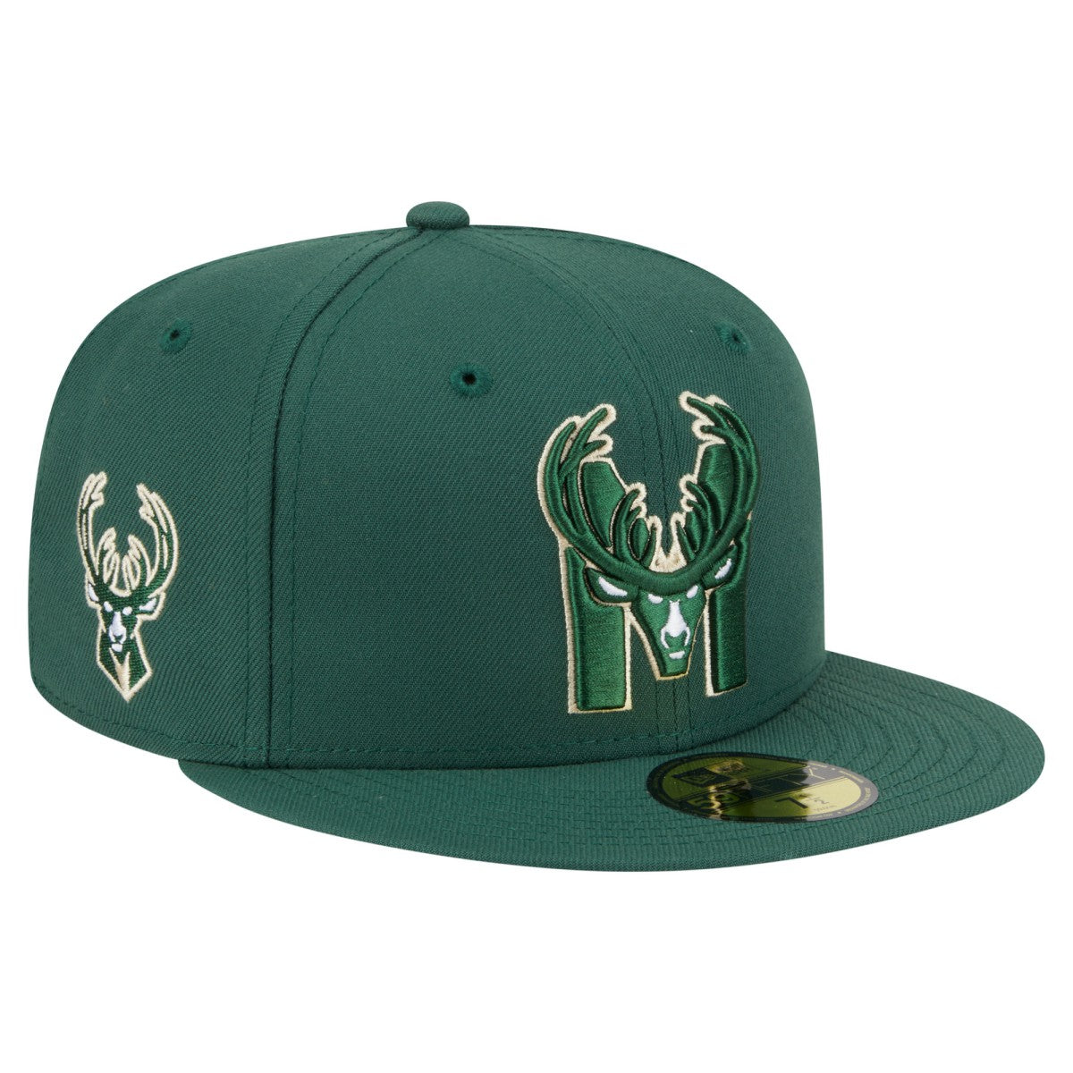 Milwaukee Bucks Deceptor 59FIFTY Fitted Hat - Hunter Green on sale