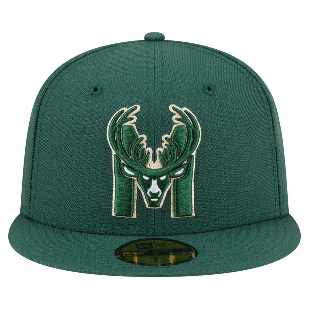 Milwaukee Bucks Deceptor 59FIFTY Fitted Hat - Hunter Green on sale