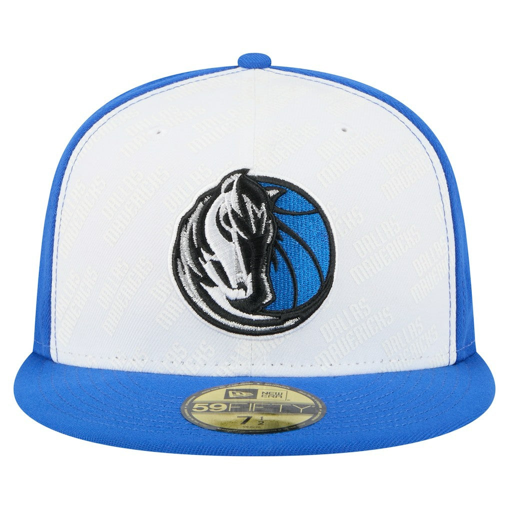 Dallas Mavericks Repeat 59Fifty Fitted Hat sale - White/Blue outlet