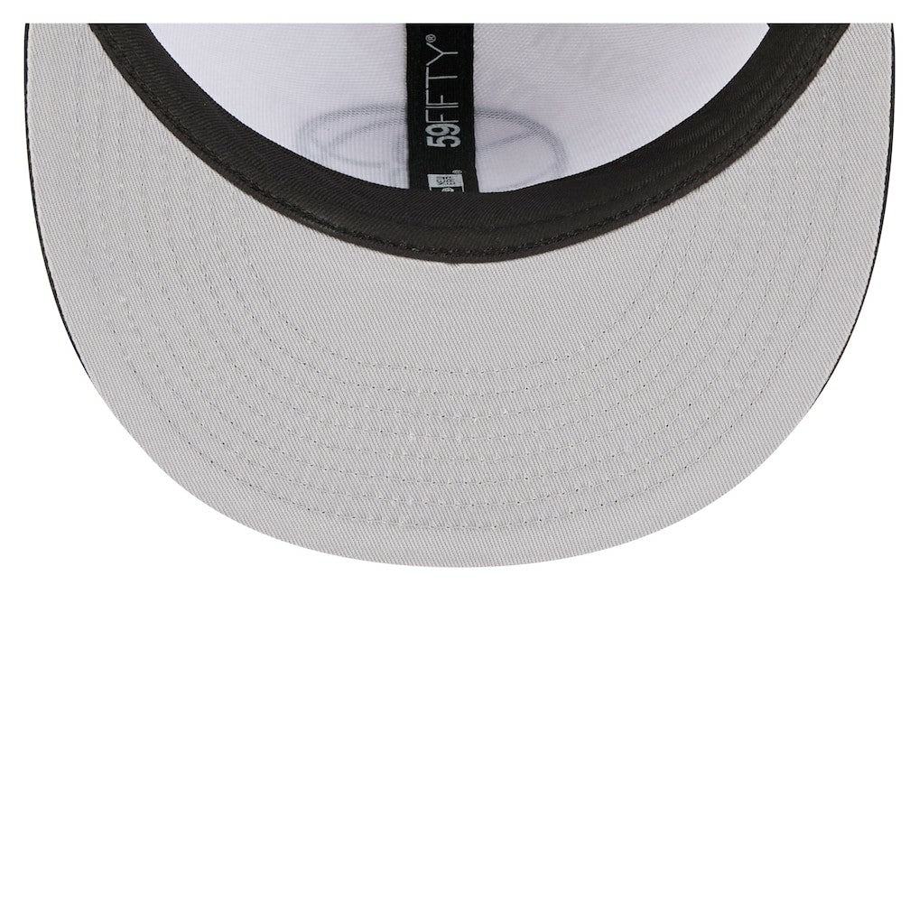 Brooklyn Nets Repeat 59Fifty Fitted Hat - White/Black sale