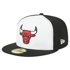 Chicago Bulls Repeat 59Fifty Fitted Hat - White/Black shop